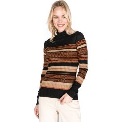 Liu Jo Sweter Czarny Pomarańczowy. Pomarańczowe bluzy damskie Liu Jo, xs, w paski, z poliesteru, bez rękawów, bez kaptura. Za 635,95 zł.