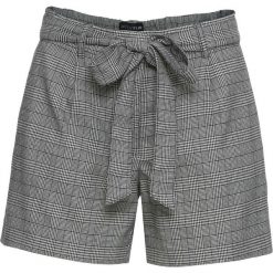 Szorty Loose Fit bonprix czarno-biały w kratę. Białe szorty damskie bonprix. Za 59,99 zł.