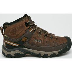 Keen - Buty Targhee III Mid. Żółte buty trekkingowe męskie marki Keen, ze skóry, na sznurówki, outdoorowe. W wyprzedaży za 399,90 zł.