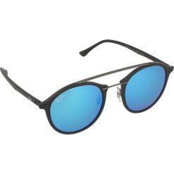 Okulary przeciwsłoneczne męskie: Okulary unisex w kolorze czarno-niebieskim