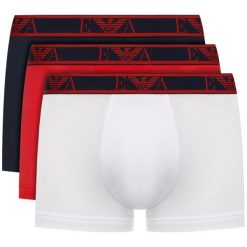 Komplet 3 par bokserek Emporio Armani Underwear 111357 0P715 66535. Bokserki męskie Emporio Armani Underwear, bez wzorów, z elastanu. Za 219,00 zł.