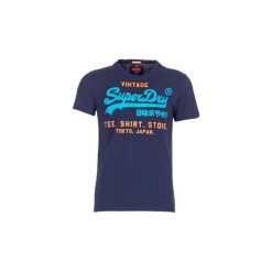 T-shirty z krótkim rękawem Superdry SHIRT SHOP DUO LITE. Niebieskie t-shirty męskie Superdry, m. Za 104,30 zł.
