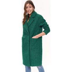 PŁASZCZ DAMSKI ZA KOLANO. Zielone płaszcze damskie marki Top Secret, na lato, z tkaniny, eleganckie. Za 379,99 zł.