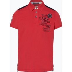 Camp David - Męska koszulka polo, czerwony. Czerwone koszulki polo Camp David, l, z aplikacjami. Za 279,95 zł.