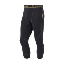 Sensor Kalesony 3/4 Double Face Evo Black L. Czarne kalesony męskie marki Sensor, m. Za 85,00 zł.