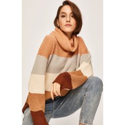 Answear - Sweter. Żółte swetry damskie ANSWEAR, s, bez wzorów, z dzianiny, bez rękawów. W wyprzedaży za 49,90 zł.