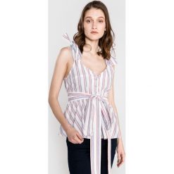 Vero Moda Gry Top Biały Wielokolorowy. Białe bluzki damskie Vero Moda, l, w paski, z bawełny, bez kołnierzyka, bez rękawów. Za 156,95 zł.