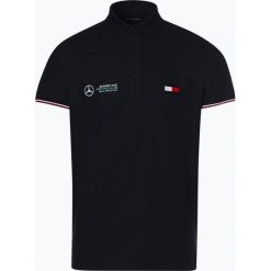 Tommy Hilfiger - Męska koszulka polo, niebieski. Niebieskie koszulki męskie TOMMY HILFIGER, xxl, z haftami, polo, bez rękawów. Za 449,95 zł.