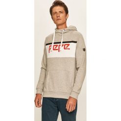 Pepe Jeans - Bluza James. Szare bluzy męskie Pepe Jeans, s, z nadrukiem, z bawełny, z kapturem, bez rękawów, z kapturem. Za 299,90 zł.