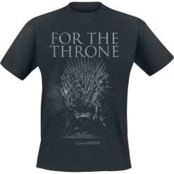 Gra o Tron For The Throne T-Shirt czarny. Czarne koszulki męskie marki Gra o Tron, l, bez wzorów, bez kołnierzyka. Za 74,90 zł.