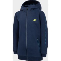 Bluza chłopięca (122-164) JBLM213 - granat. Bluzy chłopięce 4F JUNIOR, bez wzorów, z materiału, bez rękawów, z kapturem. Za 119,99 zł.