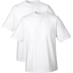T-shirty męskie: T-shirt (2 szt. w opak.) bonprix biały + biały