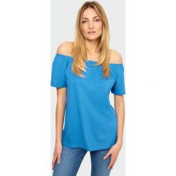 Top carmen. Bluzki damskie Greenpoint, bez wzorów, z bawełny, bez kołnierzyka. Za 29,99 zł.