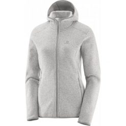 Bluzy damskie: Salomon Bluza Polarowa Bise Hoodie W Vaporous Gray Xs