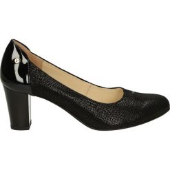 Czółenka - F321 B NE J17. Czarne buty ślubne damskie Venezia, ze skóry. Za 229,00 zł.
