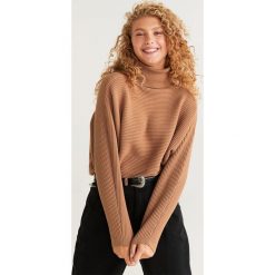 Mango - Sweter Caravanc. Pomarańczowe swetry damskie Mango, m, bez wzorów, z poliesteru, bez rękawów, bez kaptura. Za 119,90 zł.