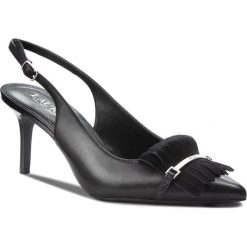 Sandały LAUREN RALPH LAUREN - Latasha 802709662002 Black. Czarne klapki damskie marki Lauren Ralph Lauren, z aplikacjami, ze skóry ekologicznej, bez obcasa, na obcasie. W wyprzedaży za 369,00 zł.