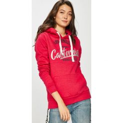 Sublevel - Bluza. Niebieskie bluzy damskie Sublevel, s, z nadrukiem, z bawełny, bez rękawów, z kapturem. W wyprzedaży za 119,90 zł.