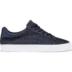 BUTY MĘSKIE SPORTOWE TRAMPKI T243 - GRANATOWE. Białe trampki męskie marki Inny, z materiału. Za 49,00 zł.
