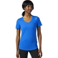 Topy sportowe damskie: Reebok Koszulka damska Wor SW Tee niebieski r. S (CD9100)