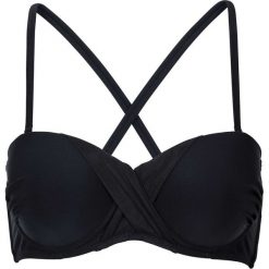 Stroje kąpielowe damskie: Biustonosz bikini na fiszbinach bonprix czarny
