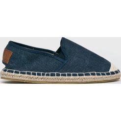 Cross Jeans - Espadryle. Niebieskie espadryle damskie Cross Jeans, bez wzorów, z jeansu, bez obcasa, na obcasie. W wyprzedaży za 69,90 zł.