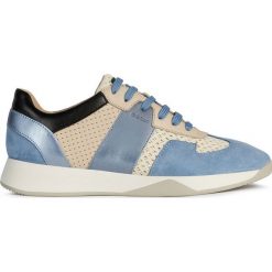 Geox - Buty. Czarne buty sportowe damskie Geox, bez wzorów, ze skóry, sportowe. W wyprzedaży za 379,90 zł.