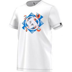 Adidas Koszulka męska Euro Ball biały r. M (AI5603). Białe koszulki sportowe męskie Adidas, m. Za 34,94 zł.