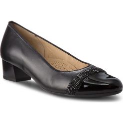 Półbuty ARA - 12-45819-01 Schwarz. Czarne półbuty damskie skórzane marki ara, eleganckie, na obcasie. W wyprzedaży za 279,00 zł.