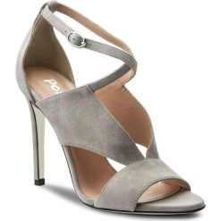 Sandały POLLINI - SA1605AC15TA0019 Camoscio Pietra. Szare klapki damskie Pollini, bez wzorów, ze skóry, bez obcasa, na obcasie. W wyprzedaży za 939,00 zł.