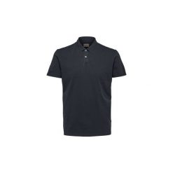 Koszulki polo z krótkim rękawem Selected 16061238 BEN. Czarne koszulki męskie Selected, s, bez wzorów, z krótkim rękawem. Za 76,81 zł.