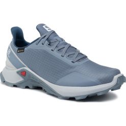 Buty SALOMON - Alphacross Gtx GORE-TEX 408054 29 V0 Flint Stone/Pearl Blue/Sargasso Sea. Niebieskie buty sportowe męskie Salomon, z materiału, do biegania. W wyprzedaży za 319,00 zł.