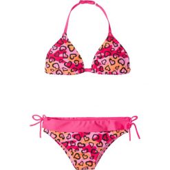 Stroje dwuczęściowe dziewczęce: Bikini dziewczęce (2 części) bonprix ciemnoróżowy moro