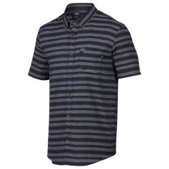 Oakley Koszula Choice Woven Fathom S. Szare koszule męskie marki Oakley, s, bez wzorów, z materiału, sportowe, bez kołnierzyka, bez rękawów. W wyprzedaży za 169,00 zł.