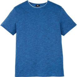 T-shirt 2 w 1, krótki rękaw bonprix niebieski melanż. Niebieskie koszulki męskie bonprix, xl, bez wzorów, bez kołnierzyka, z krótkim rękawem, krótkie. Za 37,99 zł.