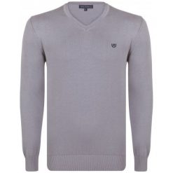 Felix Hardy Sweter Męski Xxl Szary. Czarne swetry klasyczne męskie marki Polo Club C.H..A, m, dekolt w kształcie v. Za 159,00 zł.