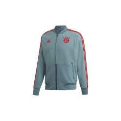 Bluzy dresowe adidas Kurtka wyjściowa Bayern Monachium. Zielone bluzy męskie Adidas, s, bez wzorów, z dresówki, wizytowe, bez kaptura. Za 195,30 zł.