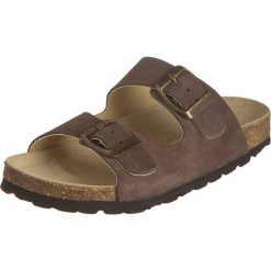 Buty dziecięce: Skórzane klapki w kolorze brązowym
