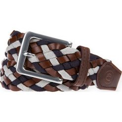 Pasek Pleciony Mixkolor Braid. Szare paski męskie LANCERTO, w paski, z bawełny, sportowe. W wyprzedaży za 59,90 zł.