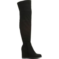 Buty zimowe damskie: Czarne Kozaki Mona Lisa