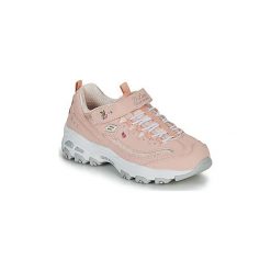 Buty Dziecko Skechers D'LITES. Różowe trampki dziewczęce Skechers, bez wzorów, bez zapięcia. Za 249,00 zł.