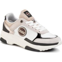 Sneakersy COLMAR - Travis S-1 Galax 148 White/Warm Gray. Brązowe półbuty damskie Colmar, z zamszu. Za 629,00 zł.