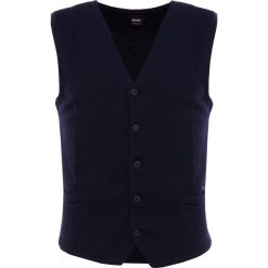 BOSS CASUAL AKLAPY Kamizelka dark blue. Niebieskie marynarki męskie BOSS Casual, m, bez wzorów, z wełny, casualowe. Za 669,00 zł.