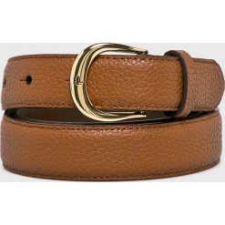 Lauren Ralph Lauren - Pasek skórzany. Pomarańczowe paski damskie Lauren Ralph Lauren, w paski, ze skóry. Za 219,90 zł.