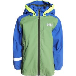 Helly Hansen SHIELD JACKET EVO Kurtka hardshell forest green. Zielone kurtki dziewczęce marki Helly Hansen, z materiału, outdoorowe. W wyprzedaży za 341,10 zł.