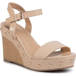 Espadryle JENNY FAIRY - LS4963-07 Beige. Brązowe espadryle damskie Jenny Fairy, bez wzorów, ze skóry ekologicznej, bez obcasa, na obcasie. W wyprzedaży za 69,99 zł.