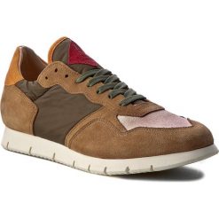Sneakersy NOBRAND - Elements 13378 Kaki/Cognac. Pomarańczowe sneakersy męskie Nobrand, na sznurówki. W wyprzedaży za 239,00 zł.