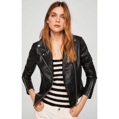 Mango - Kurtka skórzana Perfect3. Szare bomberki damskie Mango, l, z materiału. Za 449,90 zł.
