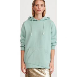 Bluza z kapturem - Turkusowy. Niebieskie bluzy damskie Reserved, s, bez wzorów, bez rękawów, z kapturem. Za 119,99 zł.