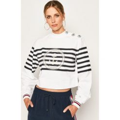 Bluza TOMMY HILFIGER ICONS WW0WW27189. Białe bluzy damskie TOMMY HILFIGER, m, bez wzorów, z bawełny, bez rękawów, bez kaptura. Za 599,00 zł.